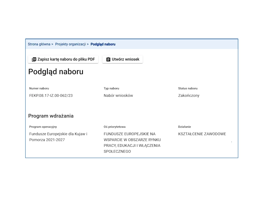 Nabór do projektu zakończony